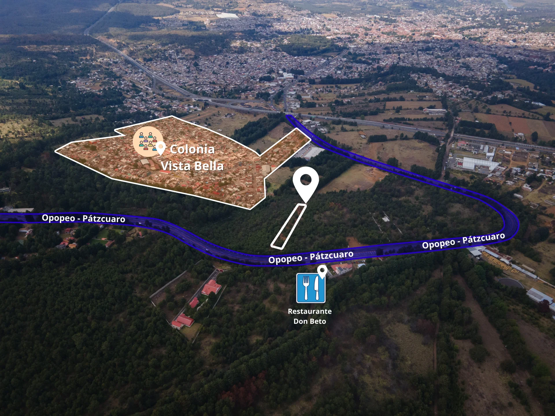Terreno Carretera Opopeo-Pátzcuaro miniatura 2